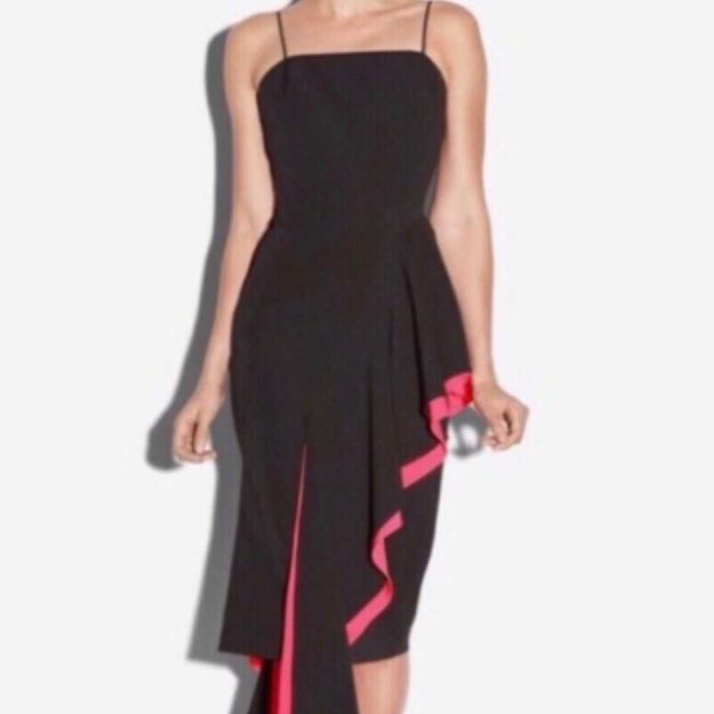 MILLY ITALIAN CADY CASCADE LAYERED DRESS